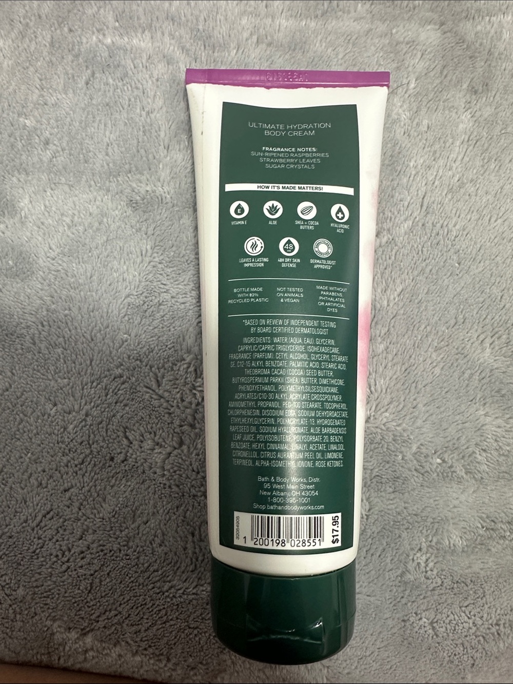 Sun-Ripened Raspberry Ultimate Hydration Body Cream - Picture 2 of 4
